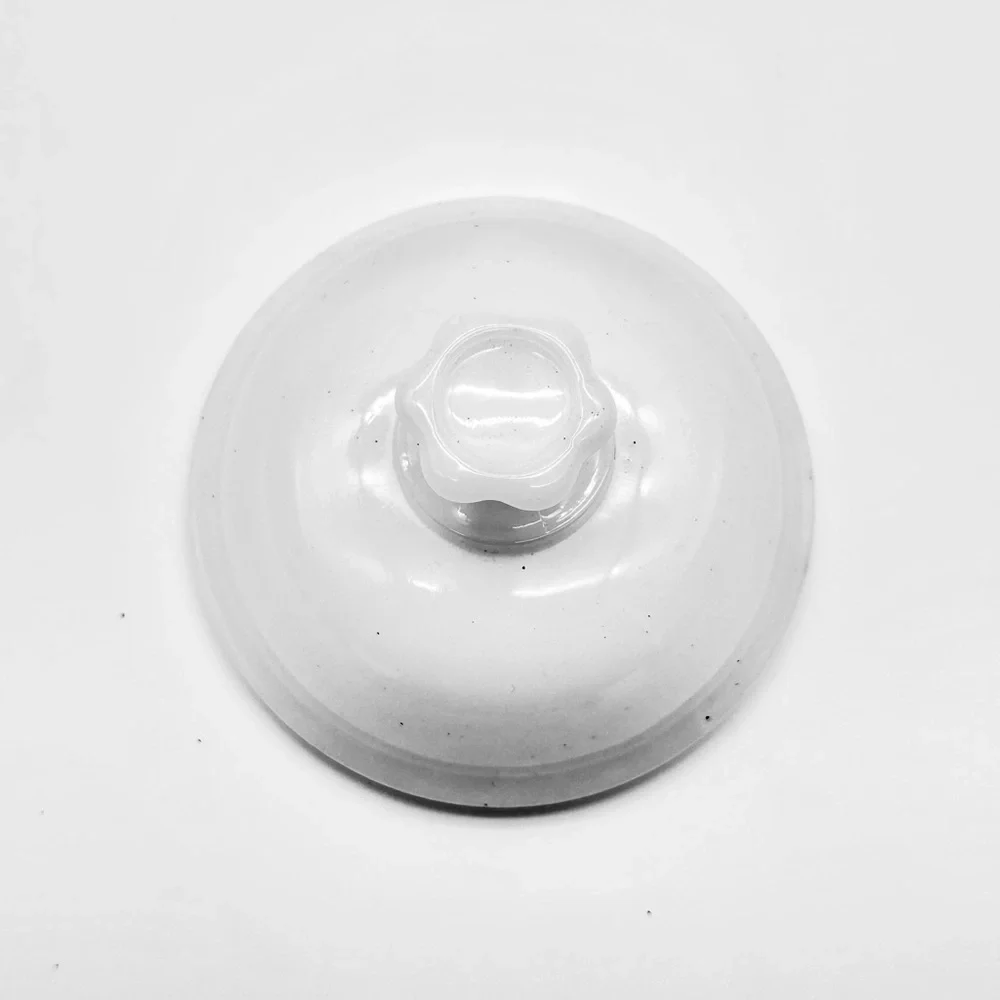 Milk Glass lid topper no base‎
